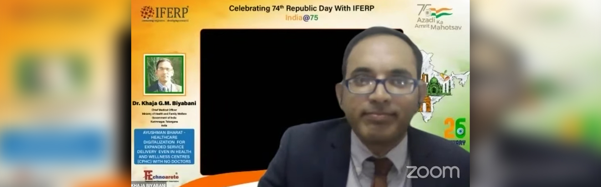 Virtual event for celebrating 74th Republic Day with IFERP 